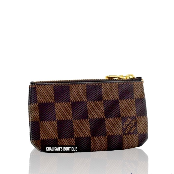 Louis Vuitton Handbags - Louis Vuitton Pochette Cles Damier Ebene Canvas Coin Purse Excellent Condition